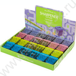 Точилка 2отв. пластик/с контейнером/ EASYSHARP.Лабиринт ассорти NEW | Фото 7