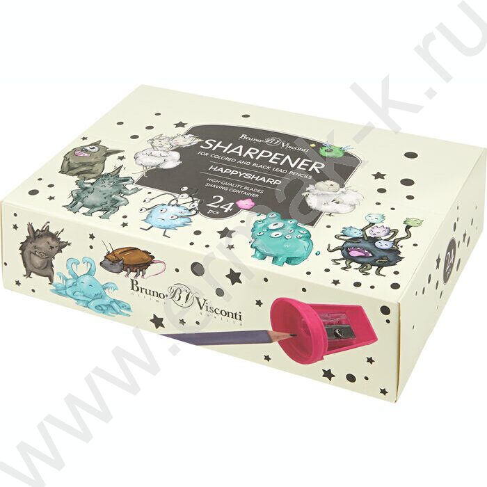 Точилка 1отв. пластик/с контейнером/ Монстрики ассорти NEW | Фото 7