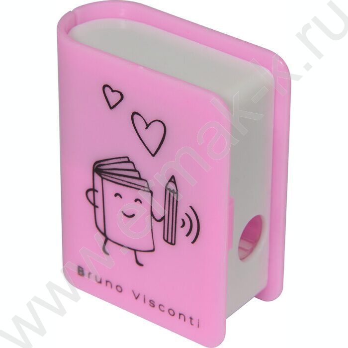 Точилка 1отв. пластик/с контейнером+ластик/ FUNSHARP.Книга ассорти NEW | Фото 2