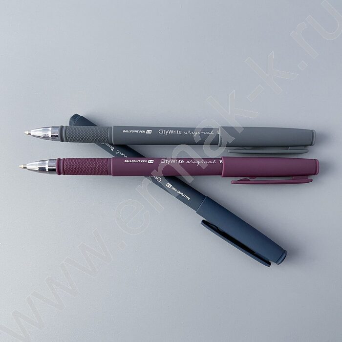 Ручка шар CityWrite.Original синяя 1мм /корпус SOFT TOUCH ассорти NEW | Фото 6