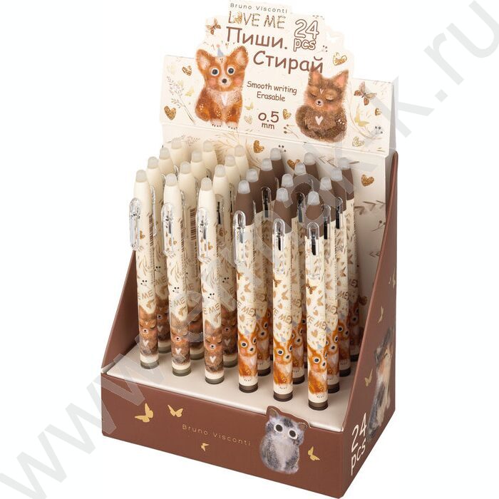 Ручка гелевая со стираемыми чернилами авт. синяя 0,5мм LOVE ME /корпус SOFT TOUCH NEW | Фото 7