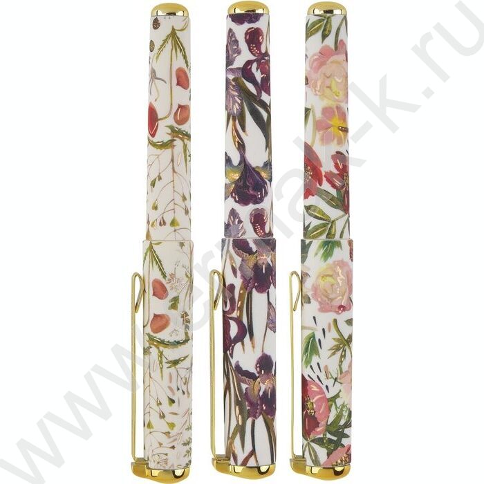 Ручка шар Mimiwrite.Flora.Bloom flowers синяя 0,5мм /корпус SOFT TOUCH NEW | Фото 2