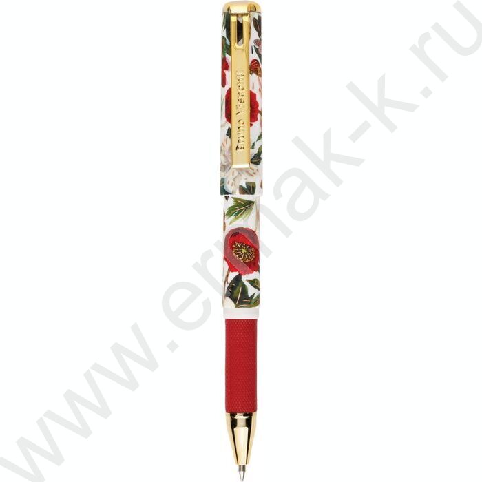 Ручка шар Mimiwrite.Flora.Пионы синий 0,7мм /корпус SOFT TOUCH NEW | Фото 1