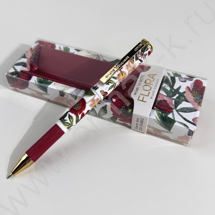 Ручка шар Mimiwrite.Flora.Пионы синий 0,7мм /корпус SOFT TOUCH NEW | Фото 8