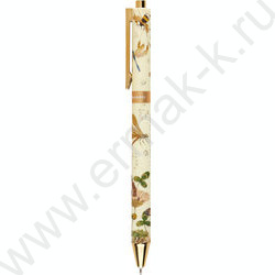 Ручка шар авт FAUNA.Бабочки /пл. SOFT TOUCH корп./  цвет чернил синий 0,38мм NEW | Фото 3