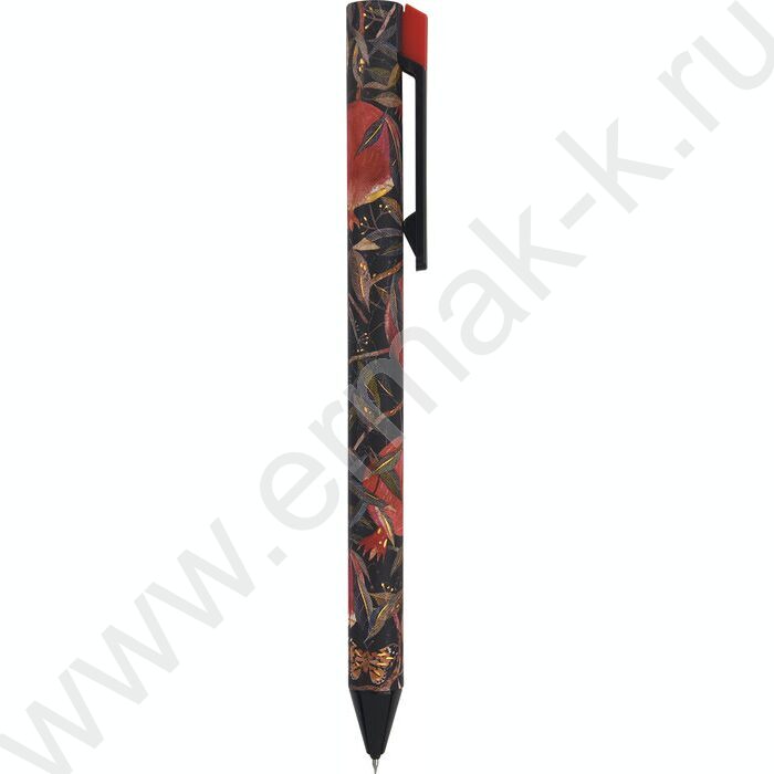Ручка гелевая черная 0,38мм "FLORA.BLACK NIGHT" /корпус SOFT TOUCH NEW | Фото 1