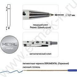 Ручка шар авт Felicita Сердечки /мет. корп./ футляр цвет чернил синий 0,7мм NEW | Фото 4