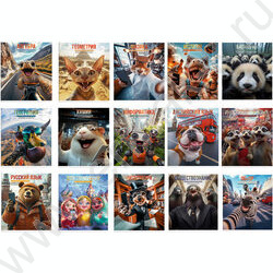 Тетрадь предметная 48л Набор 15шт "Селфи" /выборочный ТВИН-лак/ NEW | Фото 4