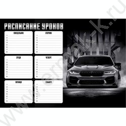 Расписание уроков А4 Драйв  235г/м2 NEW | Фото 1