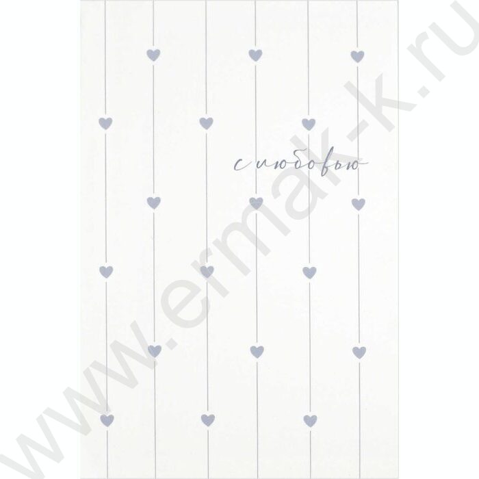 Блокнот  32л 120*185 "Сердечки на белом" /клетка, мат.лам., выб. УФ-лак, мягкий переплёт (2 скоб NEW | Фото 1