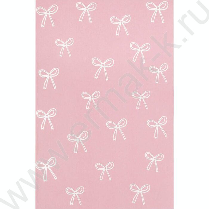 Блокнот  32л 120*185 "Бантики на розовом" /клетка, мат.лам., выб. УФ-лак, мягкий переплёт (2 ско NEW | Фото 1