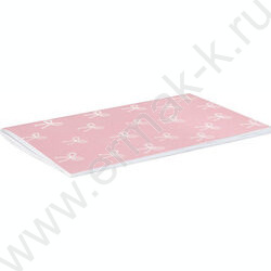 Блокнот  32л 120*185 "Бантики на розовом" /клетка, мат.лам., выб. УФ-лак, мягкий переплёт (2 ско NEW | Фото 2