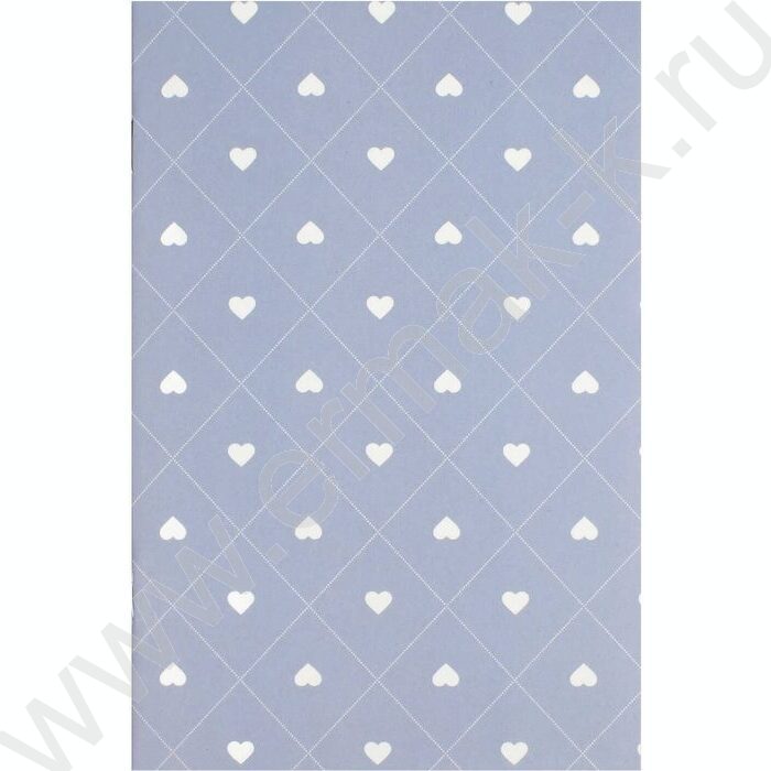 Блокнот  32л 120*185 "Сердечки на голубом" /клетка, мат.лам., выб. УФ-лак, мягкий переплёт (2 ск NEW | Фото 1