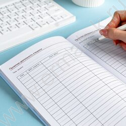 Зап. книжка учителя, преподователя 120л А5 "Натюрморт в голубых тонах" /иск.кожа "Наппа"/ляссе/л NEW | Фото 4