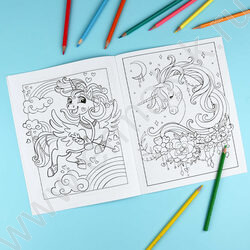 Раскраска 200*260 Любимая раскраска.Милые единороги NEW | Фото 5