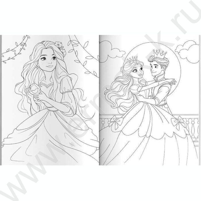 Раскраска 200*260 Любимая раскраска.Феи и принцессы NEW | Фото 2