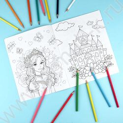 Раскраска 200*260 Любимая раскраска.Феи и принцессы NEW | Фото 4