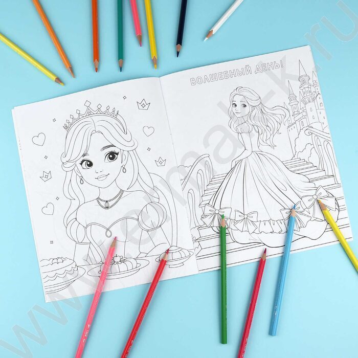 Раскраска 200*260 Любимая раскраска.Феи и принцессы NEW | Фото 5