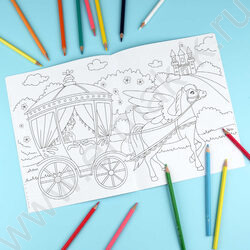 Раскраска 200*260 Любимая раскраска.Феи и принцессы NEW | Фото 6