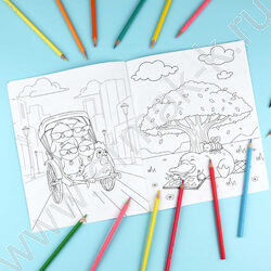 Раскраска 200*260 Любимая раскраска.Озорные зверята NEW | Фото 7