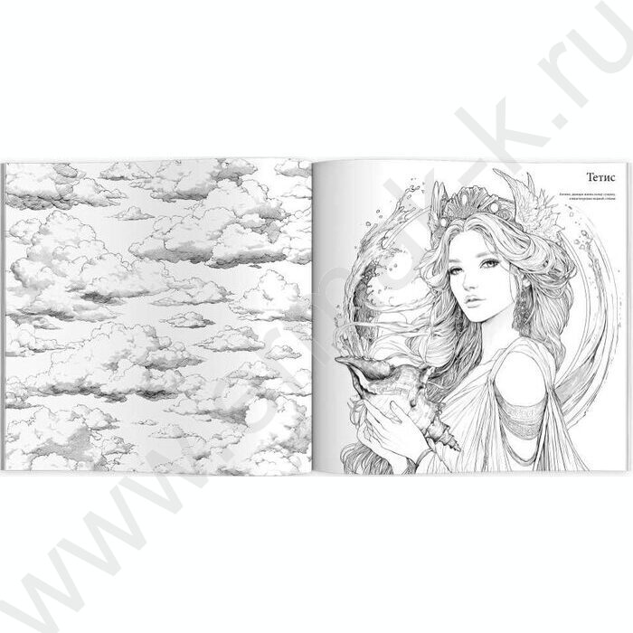 Раскраска 215*215 Красивые девушки.Богини NEW | Фото 2