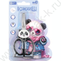 Ножницы 12*5,5см детские "Панда в очках"  /нержавеющая сталь,симметричные NEW | Фото 4