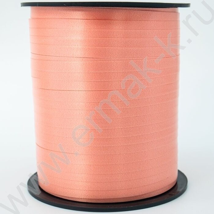 Лента полипроп. 0,5см*250ярд (240м), персик NEW | Фото 1