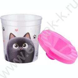 Стакан - непроливайка одинарный Забавные животные-17 NEW | Фото 3