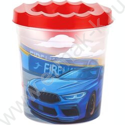 Стакан - непроливайка одинарный Красный автомобиль-8 NEW | Фото 1