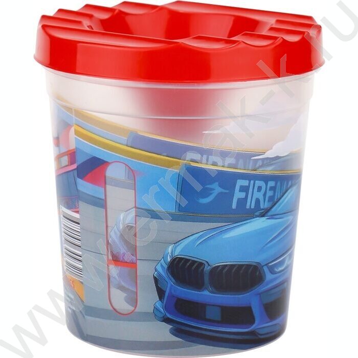 Стакан - непроливайка одинарный Красный автомобиль-8 NEW | Фото 2