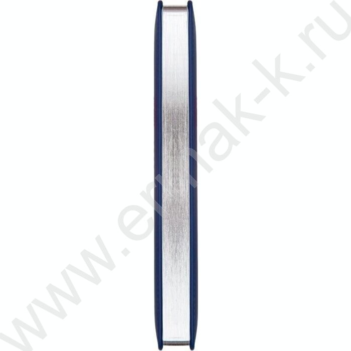 Ежедневник 2027г A5 168л "Major" синий /тв.обл. иск.кожа /2 ляссе /с серебристым срезом NEW | Фото 2