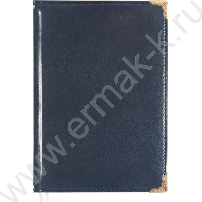 Ежедневник 2027г A5 168л "Bellagio" синий /тв.обл. иск.кожа /золотой срез /2 ляссе NEW | Фото 1