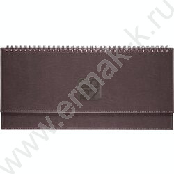 Ежедневник-планинг 2027г  128стр "Bravo" бордовый /тв.обл. иск.кожа /евроспираль NEW | Фото 1