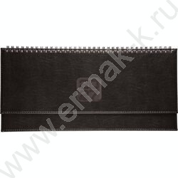 Ежедневник-планинг 2027г  128стр "Bravo" черный /тв.обл. иск.кожа /евроспираль NEW | Фото 1