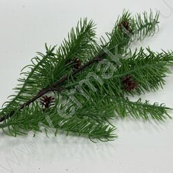 Новогодний сувенир "Ветка хвойная" 50см. /зеленая NEW | Фото 1