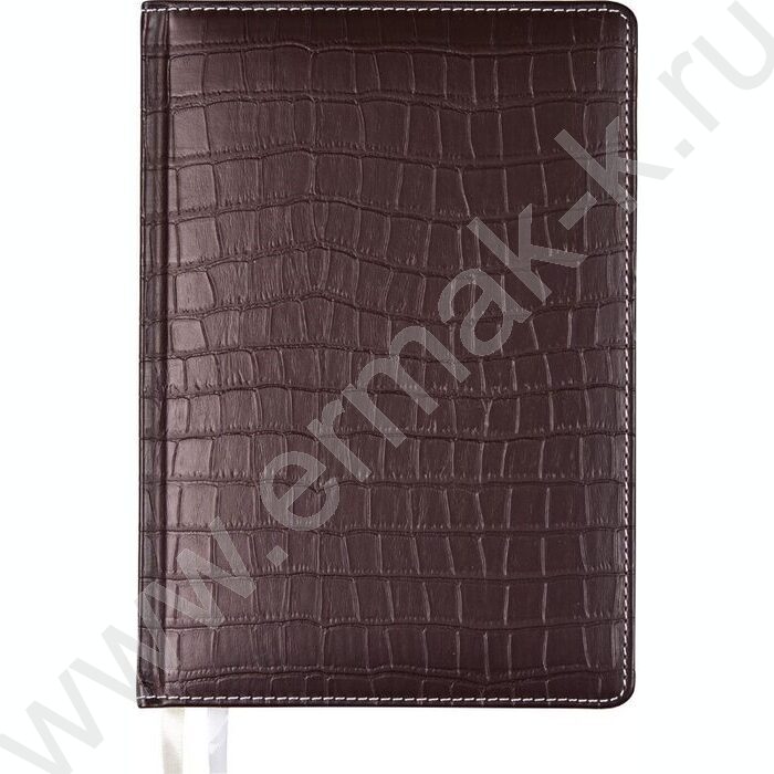 Ежедневник 2027г B6 168л "Wild" темно-коричневый /тв.обл. иск.кожа /золотой срез /2 ляссе NEW | Фото 1
