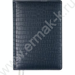 Ежедневник 2027г B6 168л "Wild" темно-синий /тв.обл. иск.кожа /золотой срез /2 ляссе NEW | Фото 1