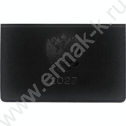 Ежедневник-планинг карманный 2027г "Emblem" черный, тв.обл. иск.кожа с поролоном /1 ляссе NEW | Фото 1