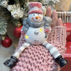 Новогодний сувенир "Новогодние персонажи с мягкими ногами в костюмах" /ассорти NEW | Фото 4