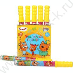 Мыльные пузыри 200мл "Три кота"в колбе 38см NEW | Фото 5