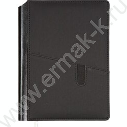 Ежедневник 2027г A5 168л "Brighton" черный /тв.комб.обл. иск.кожа /карман для телефона /2 ляссе NEW | Фото 1