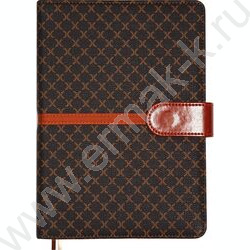 Ежедневник 2027г B6 168л "Chelsea" коричневый /тв.обл. иск.кожа /коричневый срез /2 ляссе NEW | Фото 1