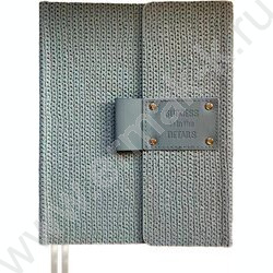 Ежедневник н/дат A5 160л "Sharon" голубой /тв.комб.обл. иск.кожа /магнитная створка /2 ляссе NEW | Фото 1