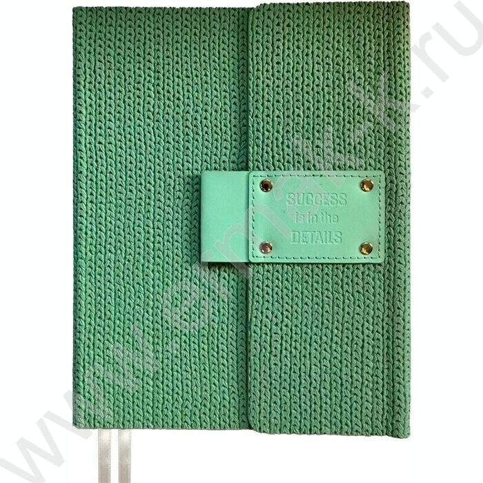 Ежедневник н/дат A5 160л "Sharon" мятный /тв.комб.обл. иск.кожа /магнитная створка /2 ляссе NEW | Фото 1