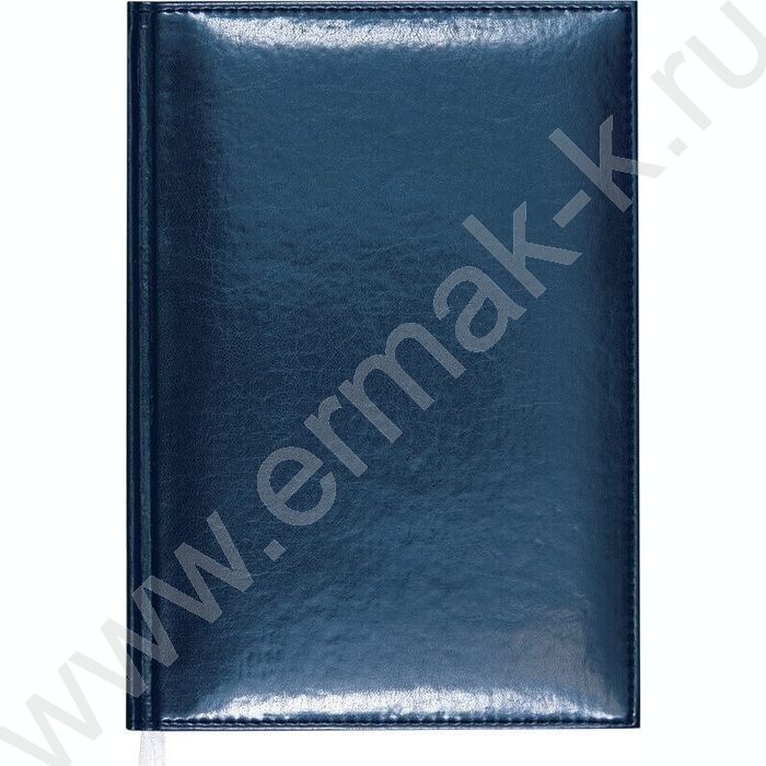 Ежедневник 2027г A5 168л "Visa" темно-синий /тв.обл. иск.кожа  с поролоном /2 ляссе NEW | Фото 1