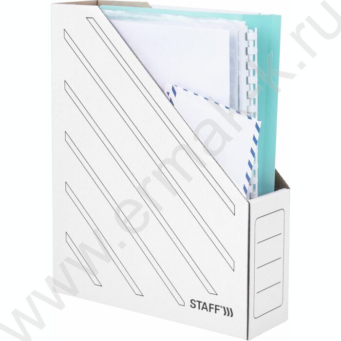 Накопитель архивный  75мм микрогофрокартон /белый /до 700л NEW | Фото 5