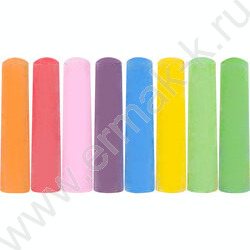 Мел цветной  8цв д/асфальта ведро, круглый NEW | Фото 3