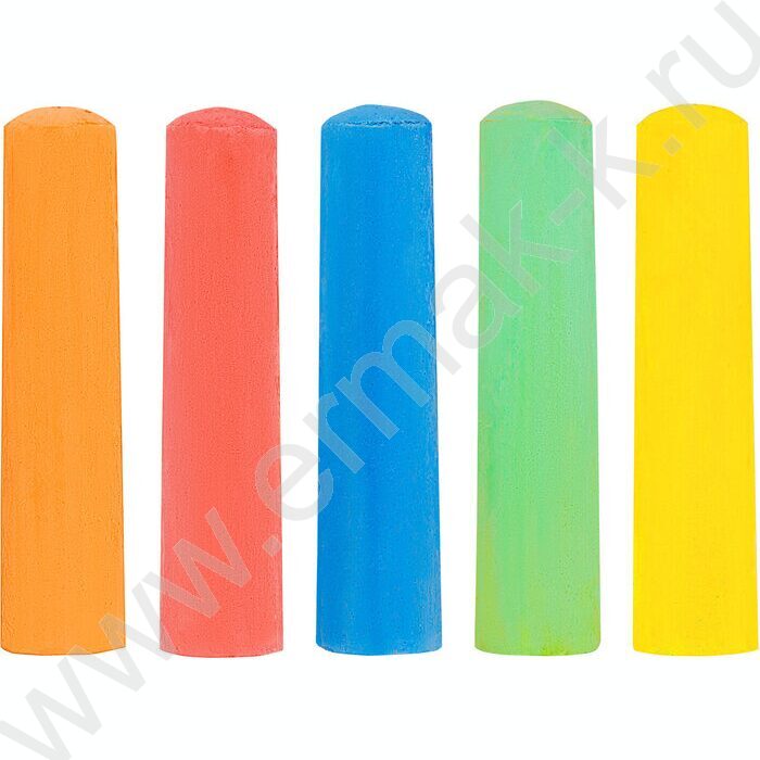 Мел цветной 10цв 5цв д/асфальта, круглый NEW | Фото 2