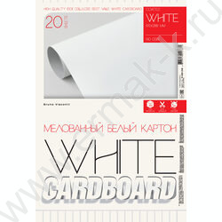 Картон белый А4 20л мелованный 190 г/кв.м NEW | Фото 1
