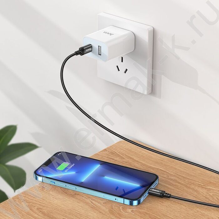 Кабель X89 Wind iP USB Type-C (m)-Lightning (m) 1м /черный NEW | Фото 9